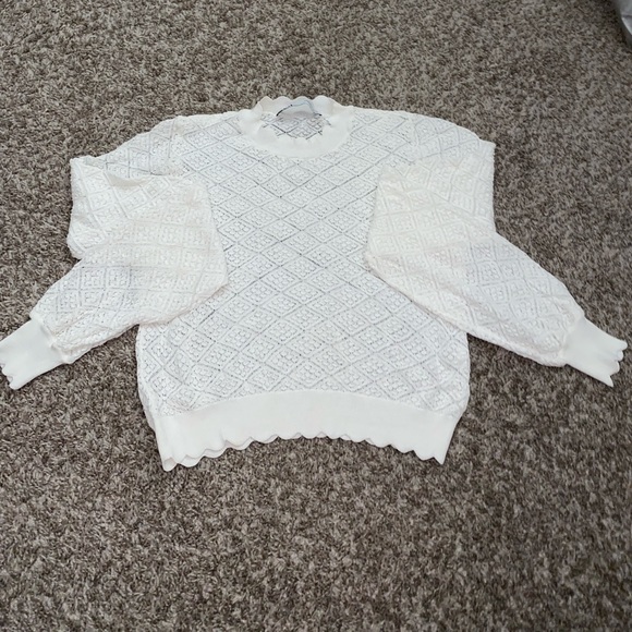 ZARA semi-sheer knit sweater - Picture 2 of 3